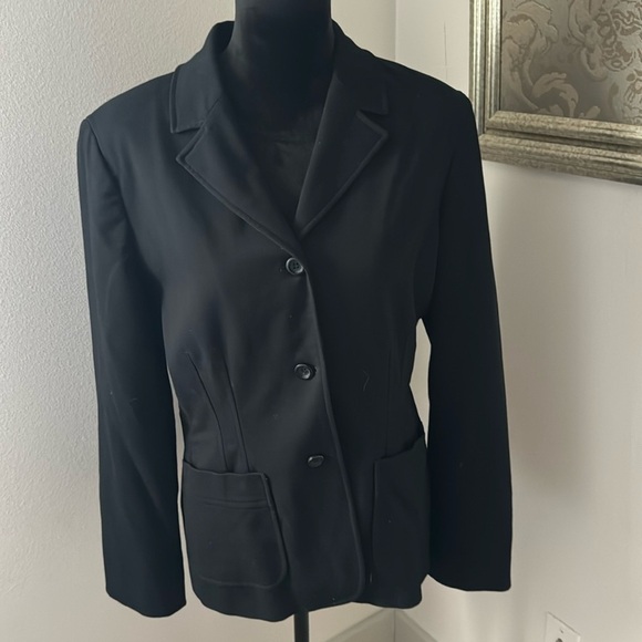 Express black single front three button blazer suit jacket sz 11/12 - Picture 1 of 9